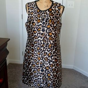 J Crew leopard print dress